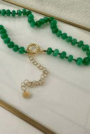 Gemstone ketting fel groen