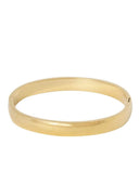 Gouden ovale bangle met kliksysteem