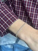 Fijn gouden armbandje met strass