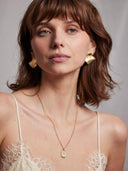 Gouden ketting met palm hanger