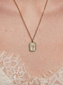 Gouden ketting met palm hanger