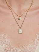 Gouden ketting met palm hanger