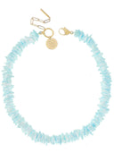 Lichtblauwe schelpenketting