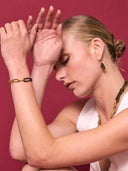 Armband met touw en gouden schakels marrakech