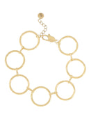 Gouden armband open cirkels