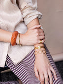 Gouden armband open cirkels