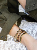 Armband met rechthoek schakels