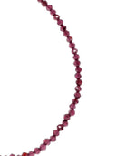 Armbandje met fijne gemstones aubergine