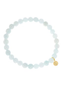 Lichtblauw gemstone armbandje