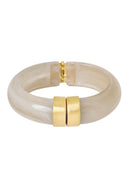 Beige bumper bangle off-white melee