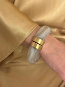 Beige bumper bangle off-white melee
