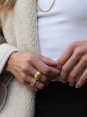 Bold ring met patroon maat 18