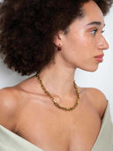 Bordeaux gemstone oorstekers (2cm)