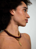 Bordeaux gemstone ketting