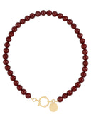 Bordeaux gemstone ketting