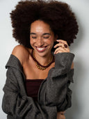 Bordeaux gemstone ketting