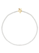 Fijne off-white parelketting