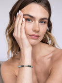 Groen mêlée gemstone armband