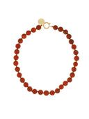 Gemstone ketting cognac