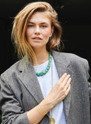 Groene gemstone ketting