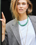 Groene gemstone ketting