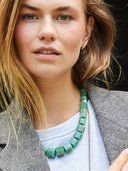 Groene gemstone ketting