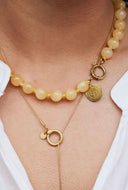 ketting Gemstone ketting "geel'