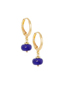 Gemstone oorbellen (2cm) blauw
