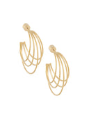 Gouden 5-delige oorringen (3.4cm)