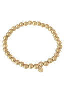 Gouden balletjes armbandje (l)