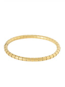 Gouden bangle met rechthoek patroon