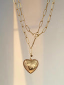 Gouden bedel "hart" large