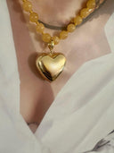 Gouden bedel "hart" large