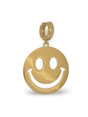 Gouden bedel "smiley" xl