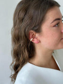 Gouden strass earcuff