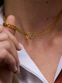 Goudkleurige ketting classic link