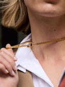 Goudkleurige ketting classic link