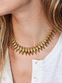 Gouden cone ketting xl