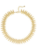 Gouden cone ketting xl