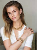 Gouden cone ketting xl