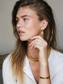 Gouden cone ketting xl