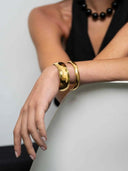 Bolle goudkleurige bangle lumière