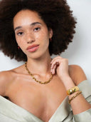 Bolle goudkleurige bangle lumière