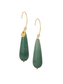 Oorbellen met groene pegel