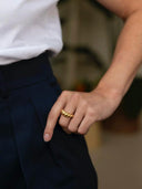 Goud gedraaide ring paris 17