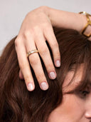 Gouden ring met strass