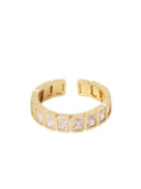 Gouden ring met strass
