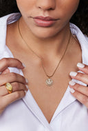 Gouden ketting met sparkling smiley