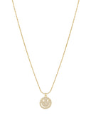 Gouden ketting met sparkling smiley