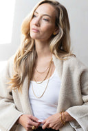 Gouden vergulde ketting rope